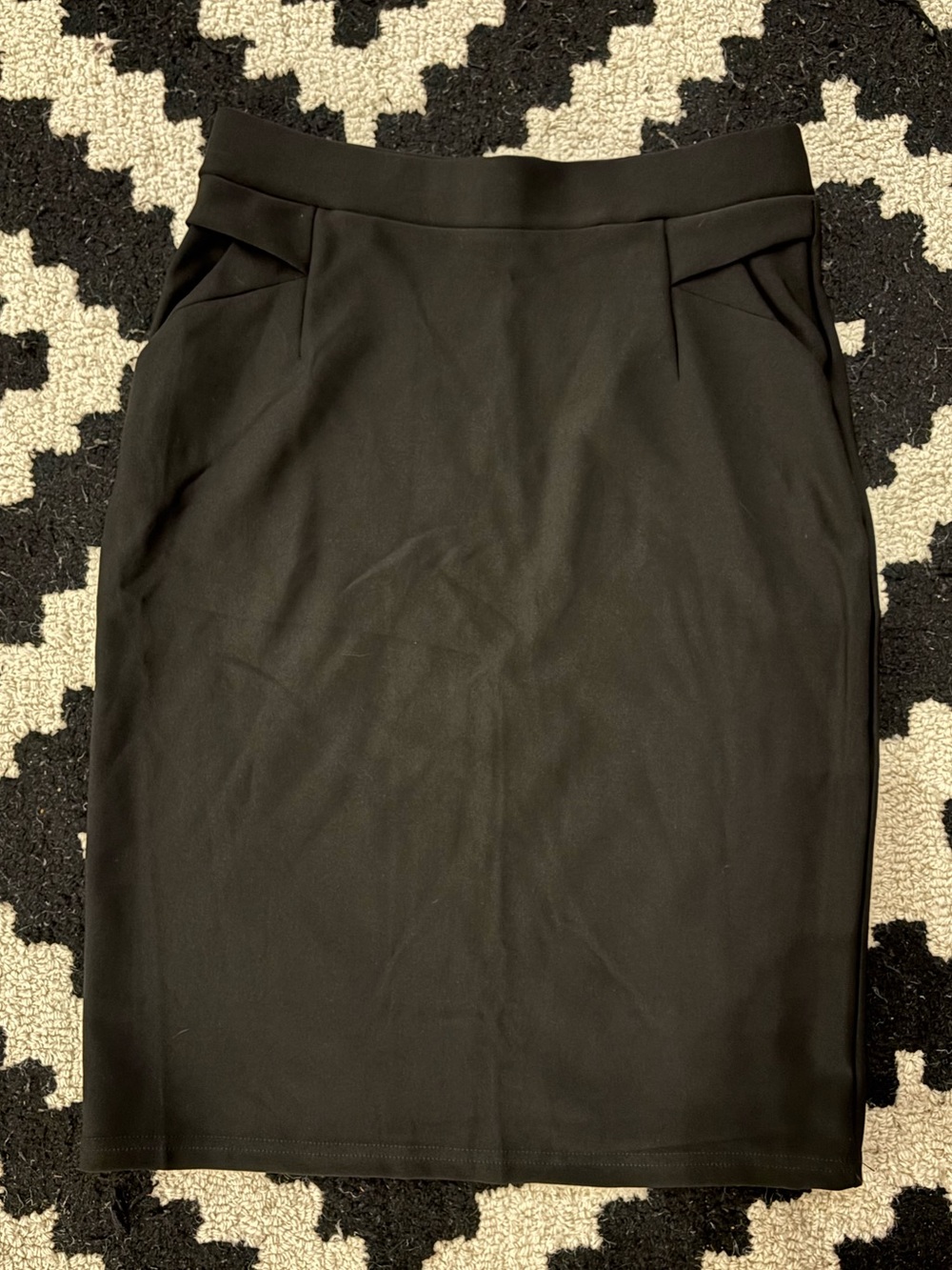Classic Black Pencil Skirt